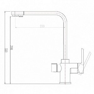 Смеситель для кухни Zorg Sanitary ZR 334 YF Сатин купить в интернет-магазине сантехники Sanbest