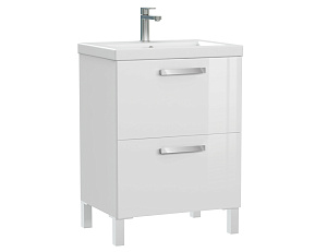 Мебель для ванной Cersanit MELAR 60 со смесителем, белая для ванной в интернет-магазине Sanbest