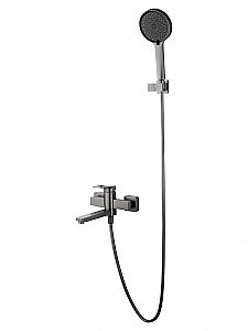 Смеситель для ванны с душем WONZON & WOGHAND FRAME, Темный графит (WW-88639010-BGM) купить в интернет-магазине сантехники Sanbest