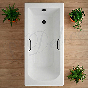 Ванна Delice Scandi DLR330032RB-G 190х80 белая/ручки черные купить в интернет-магазине Sanbest