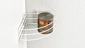 Полка-решетка угловая Fixsen FX-710W-1 белая купить в интернет-магазине сантехники Sanbest