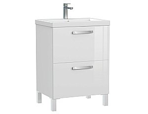 Мебель для ванной Cersanit MELAR 60 со смесителем, белая для ванной в интернет-магазине Sanbest