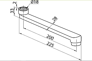 Излив для ванны Elghansa New Wave SO-20NW хром купить в интернет-магазине сантехники Sanbest
