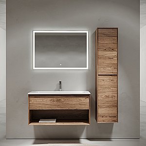 Тумба с раковиной Sancos Marmi 1.0 MR1.0100ECH дуб чарльстон для ванной в интернет-магазине Sanbest