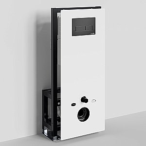 Инсталляция для унитаза WasserKraft Glan 66TLT.010.ME.WH.MB03 с черной матовой кнопкой купить в интернет-магазине сантехники Sanbest