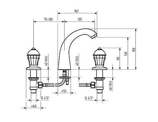 Смеситель для раковины Migliore Prestige Crystal 30859 бронза/swarovski купить в интернет-магазине сантехники Sanbest