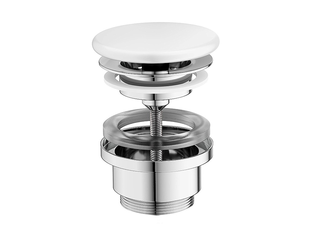 Донный клапан Ravak FLAT X01919 белый купить в интернет-магазине сантехники Sanbest