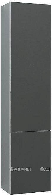 Шкаф-пенал Aquanet Алвита 35 серый антрацит для ванной в интернет-магазине сантехники Sanbest