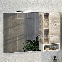 Зеркало со шкафом Comforty Турин 120 в ванную от интернет-магазине сантехники Sanbest