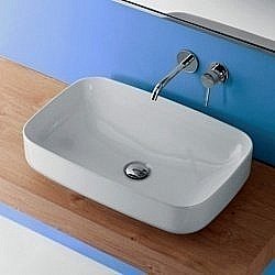 Раковина накладная Kerasan Tribeca 60 514101 белая купить в интернет-магазине Sanbest