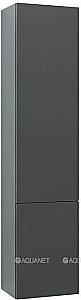 Шкаф-пенал Aquanet Алвита 35 серый антрацит для ванной в интернет-магазине сантехники Sanbest