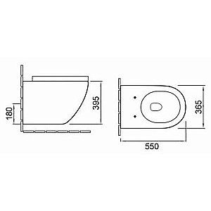 Унитаз подвесной SantiLine SL-5002MM безободковый, с крышкой микролифт, под мрамор купить в интернет-магазине Sanbest