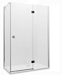 Душевой уголок Roca Metropolis 120x90 хром прозрачное стекло купить в интернет-магазине Sanbest