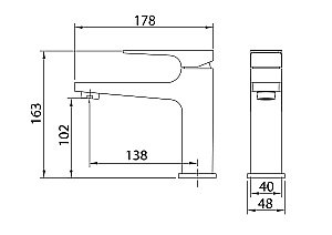 Смеситель для раковины Grossman Classic 510.K35.04.100 хром глянцевый купить в интернет-магазине сантехники Sanbest