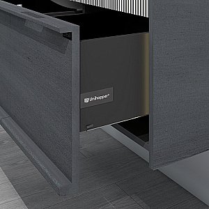 Тумба с раковиной Black&White Universe U950.1600 матовый античный серый для ванной в интернет-магазине Sanbest