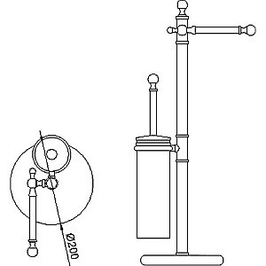 Стойка для ванной TIFFANY WORLD Bristol TWSIG52BR бронза купить в интернет-магазине сантехники Sanbest