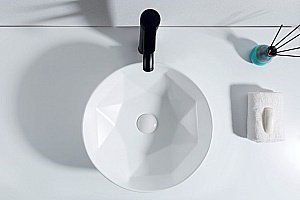 Раковина накладная Belbagno 40,5 BB1342H300 белая купить в интернет-магазине Sanbest
