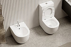 Биде ABBER Bequem AC1152 белое купить в интернет-магазине Sanbest