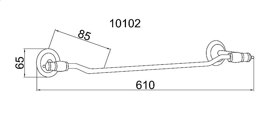 Полотенцедержатель Boheme Palazzo Bianco 10102 купить в интернет-магазине сантехники Sanbest