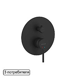 Смеситель для душа Excellent Pi AREX.1247BL черный матовый купить в интернет-магазине сантехники Sanbest