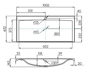 Раковина Акватон Айрис 100 1A723031AG010 белая купить в интернет-магазине Sanbest