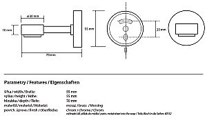 Мыльница Bemeta Omega 104108202 купить в интернет-магазине сантехники Sanbest