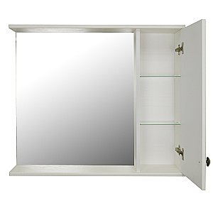 Зеркало со шкафом Loranto Janet CS00049713 80 ольха купить в интернет-магазине сантехники Sanbest