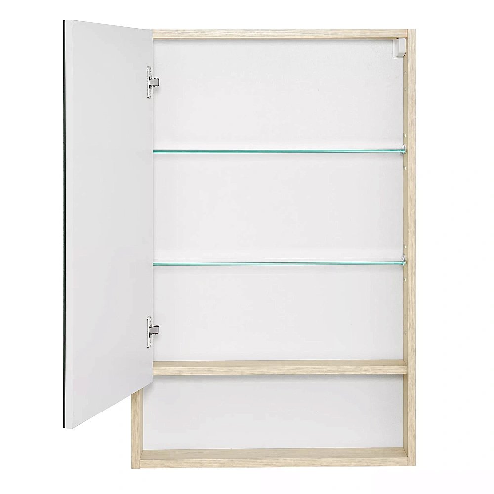 Зеркальный шкаф Акватон Сканди 55 белый/дуб верона купить в интернет-магазине сантехники Sanbest