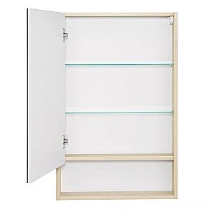 Зеркальный шкаф Акватон Сканди 55 белый/дуб верона купить в интернет-магазине сантехники Sanbest