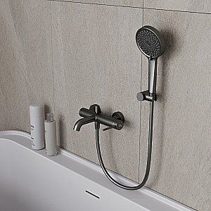 Смеитель для ванны Oliveeka Y OL-639017-BGM оружейная сталь матовая купить в интернет-магазине сантехники Sanbest