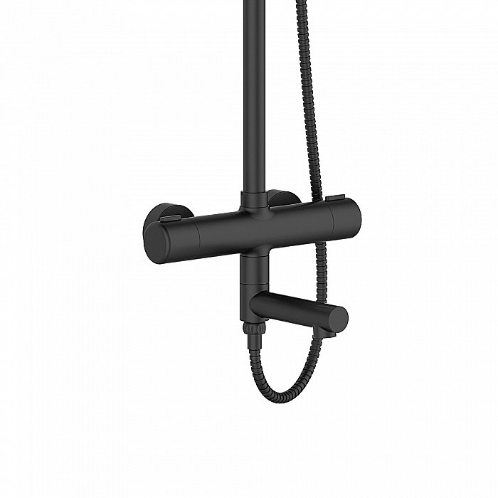 Душевая система Orange Thermo T02S3-911b черный матовый купить в интернет-магазине сантехники Sanbest