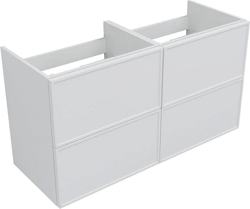 Тумба с раковиной Aquanet Арт 120 белая матовая для ванной в интернет-магазине Sanbest