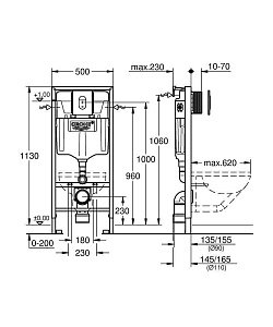 Инсталляция для унитаза Grohe Rapid SL 38929000 купить в интернет-магазине сантехники Sanbest