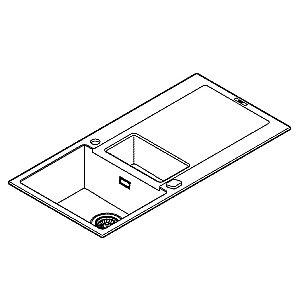 Кухонная мойка Grohe K500 31646AP0 черный гранит купить в интернет-магазине сантехники Sanbest