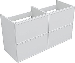 Тумба с раковиной Aquanet Арт 120 белая матовая для ванной в интернет-магазине Sanbest