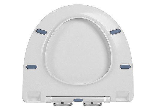 Унитаз подвесной Ceramalux CL-2100 белый, безободковый, с крышкой микролифт купить в интернет-магазине Sanbest