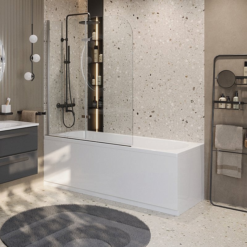 Ванна акриловая Cezares 175x75 ECO-175-75-41-W37 белая купить в интернет-магазине Sanbest