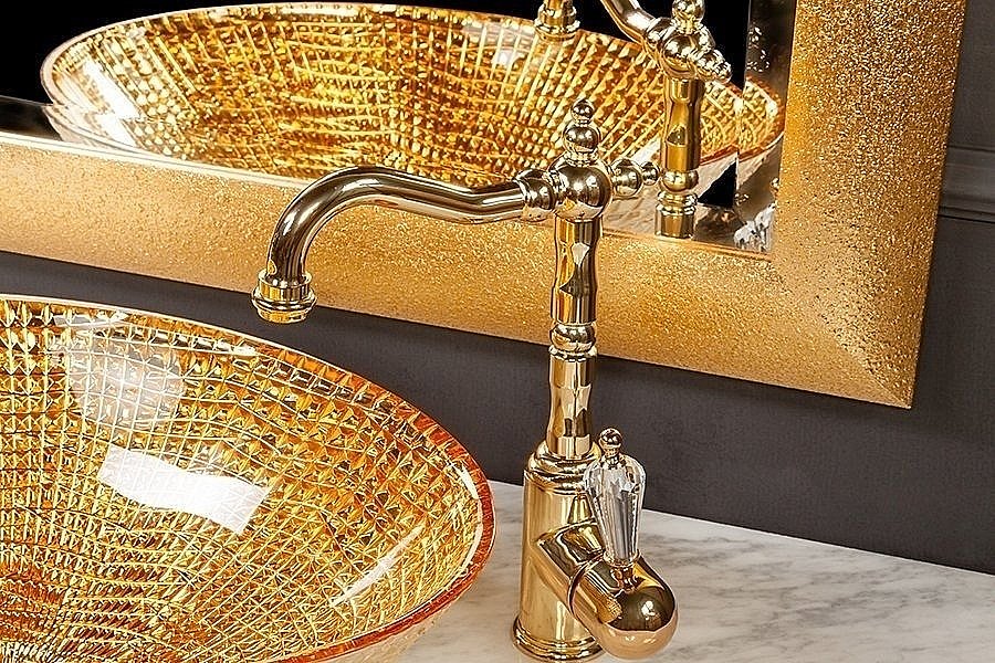 Зеркало Boheme Wind 75 Золото в ванную от интернет-магазине сантехники Sanbest