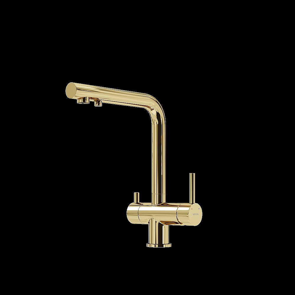 Смеситель для кухни Sancos Foster SC4014ZG полированное золото купить в интернет-магазине сантехники Sanbest