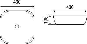 Накладная раковина WeltWasser WW ELBACH 2198 43 белая купить в интернет-магазине Sanbest