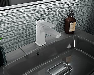 Смеситель для раковины Rush Thira TR3635-12White белый матовый купить в интернет-магазине сантехники Sanbest