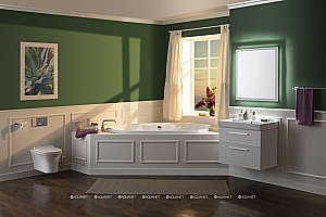 Тумба с раковиной Aquanet Nova 242262 75 белый для ванной в интернет-магазине Sanbest