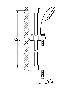 Набор смесителей для ванной Grohe Eurosmart 124446 хром купить в интернет-магазине сантехники Sanbest