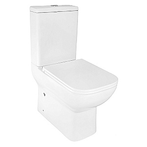 Унитаз напольный Azario Varo AZ-2171 белый, безободковый, с бачком, с крышкой микролифт купить в интернет-магазине Sanbest