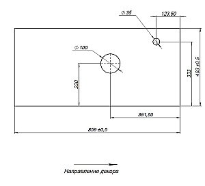 Столешница Aquanet Nova Lite Loft 90 R АВ01 мрамор для ванной в интернет-магазине сантехники Sanbest