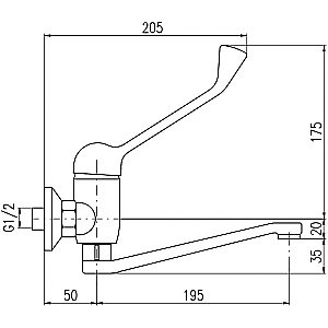 Смеситель для раковины Rav-Slezak Sazava SA601.5/26 хром купить в интернет-магазине сантехники Sanbest