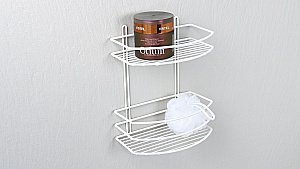 Полка-решетка двойная Fixsen FX-720W-2 белая купить в интернет-магазине сантехники Sanbest