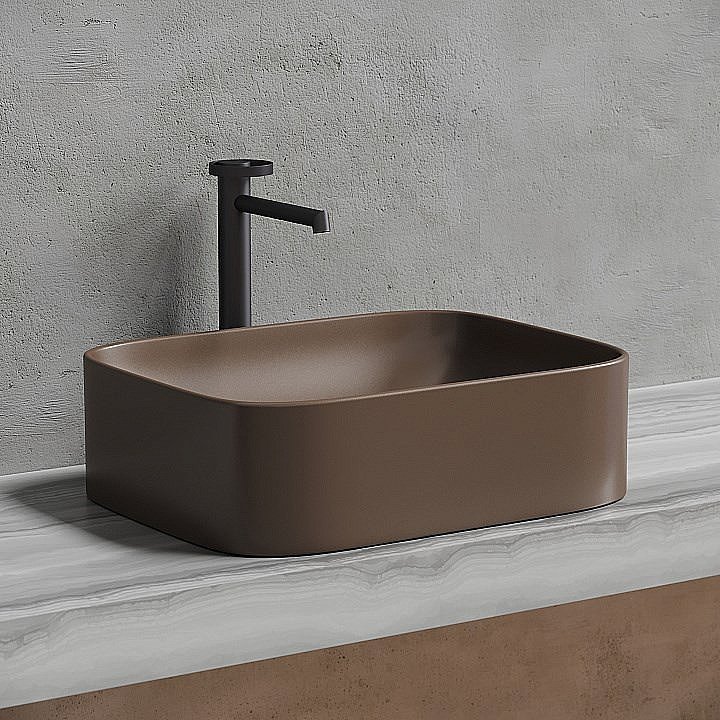 Раковина Ceramica Nova Element 50 CN6052MDB темно-коричневая матовая купить в интернет-магазине Sanbest