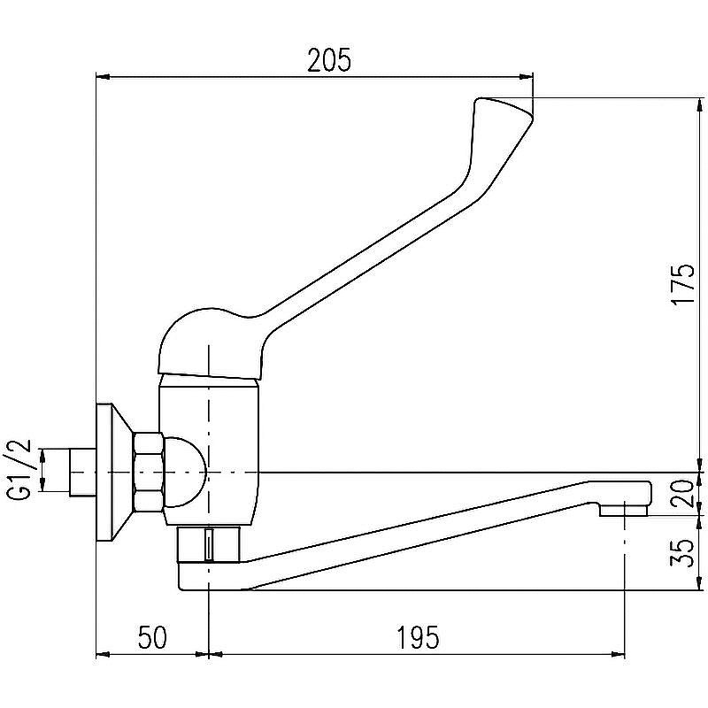 Смеситель для раковины Rav-Slezak Sazava SA601.5/26 хром купить в интернет-магазине сантехники Sanbest