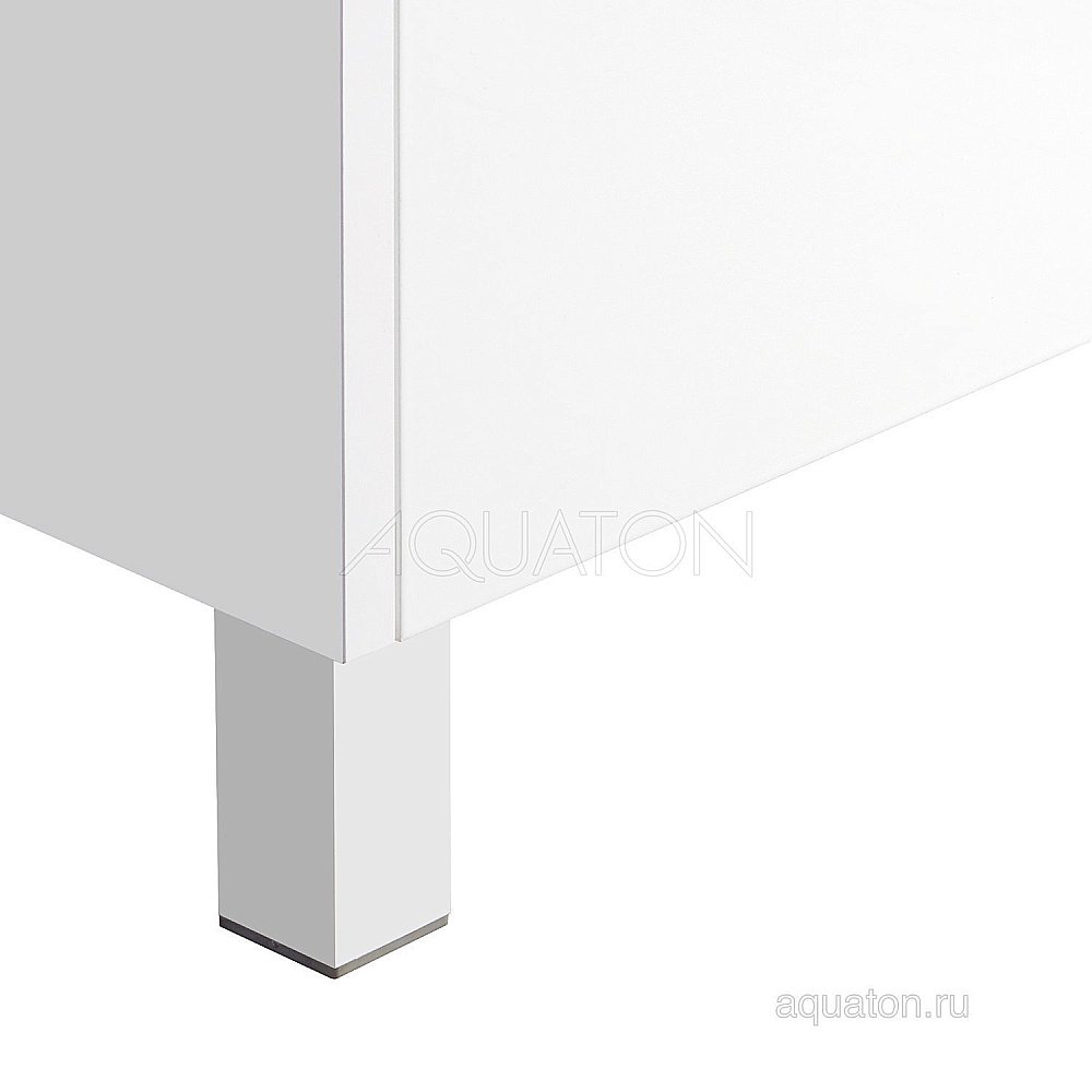 Тумба с раковиной Акватон Капри 60 белая глянцевая для ванной в интернет-магазине Sanbest